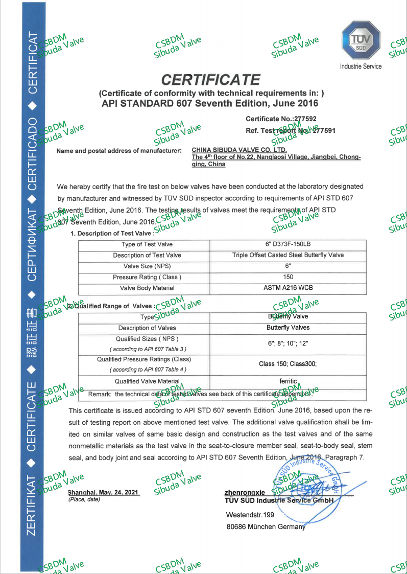 TUV_API607_Certificado_Anti_Fogo_Válvulas_de_Borboleta